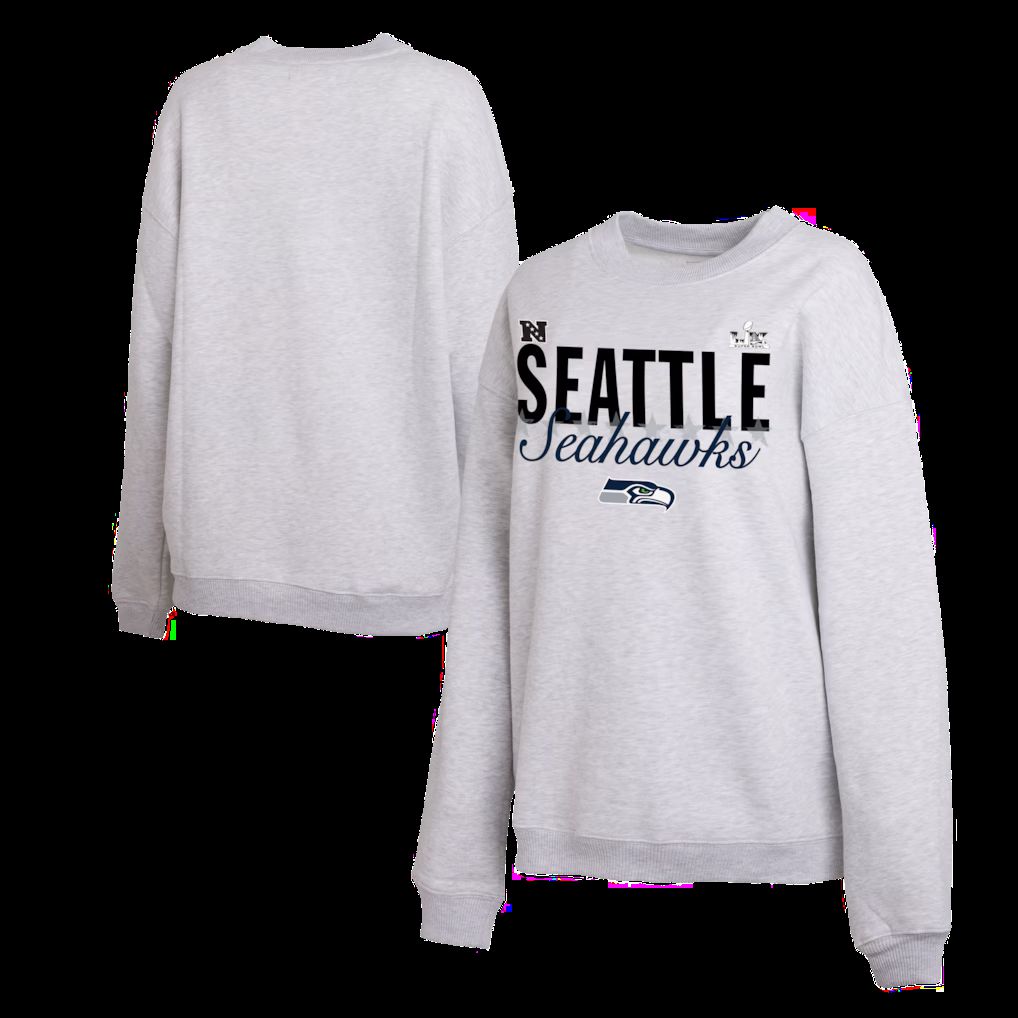 Men 2026 Nike NFL Seattle Seahawks Hooded long sleeved T-shirt grey 015
